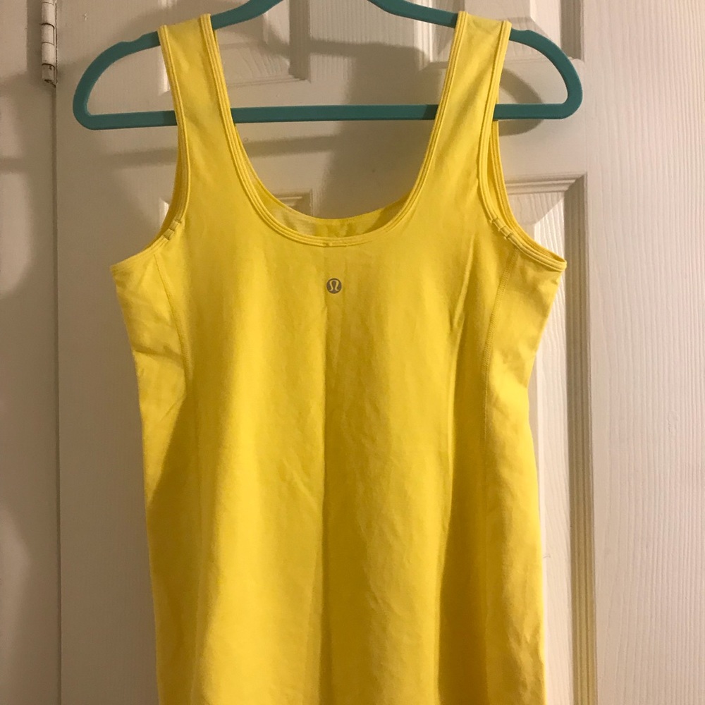 Lululemon Yellow Tank 10